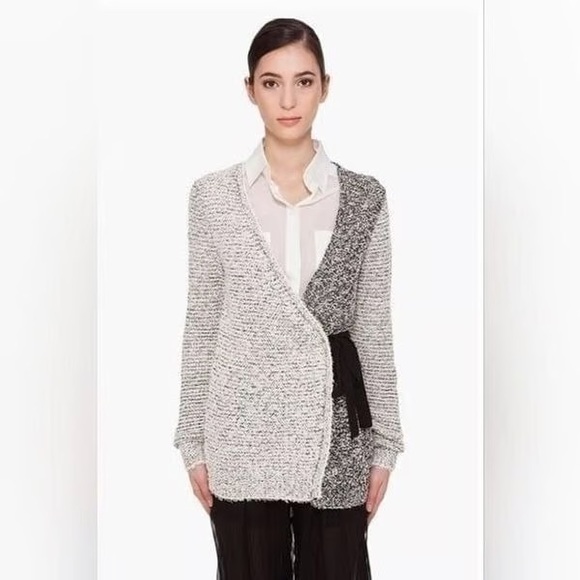 3.1 Phillip Lim Slouchy Tie Two-Toned Cardigan size XS - Picture 1 of 6